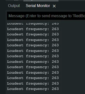 Microphone readings with 114 Hz tone playing